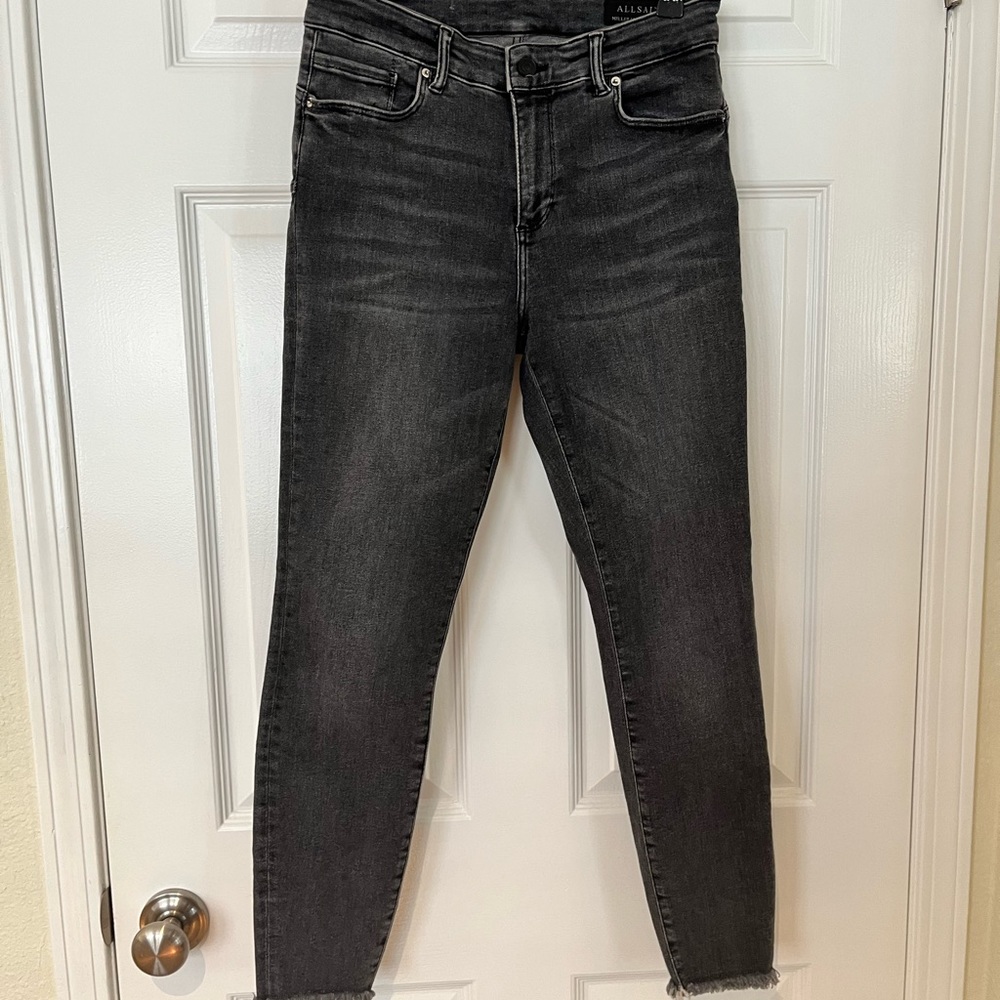 AllSaints Miller Black Skinny Jeans